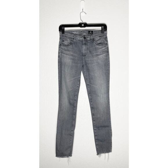 AG Womens The Prima Ankle MidRise Cigarette Ankle Split Hem Stretch Jean Raw Hem - Picture 1 of 7